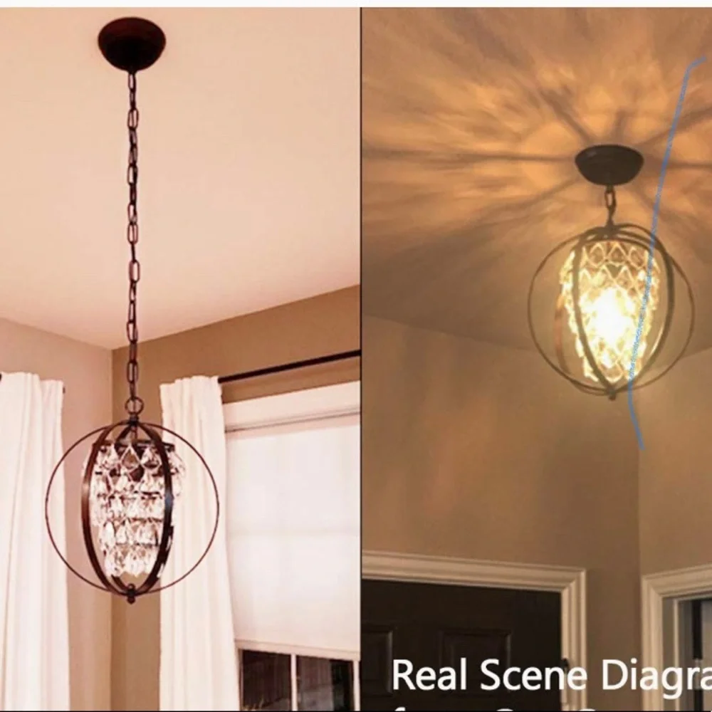 PAPAYA Globe Crystal Chandelier - Picture 2 of 4